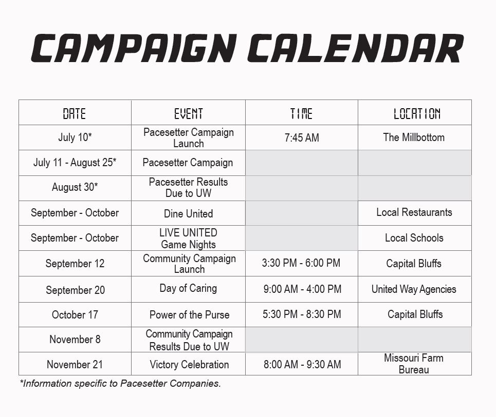 Campaign Calendar