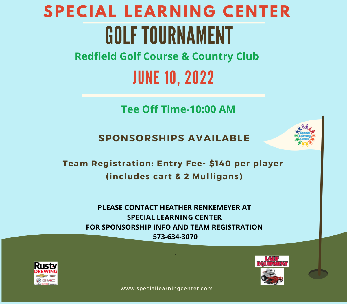 Special Learning Center Golf Tournament on June 10