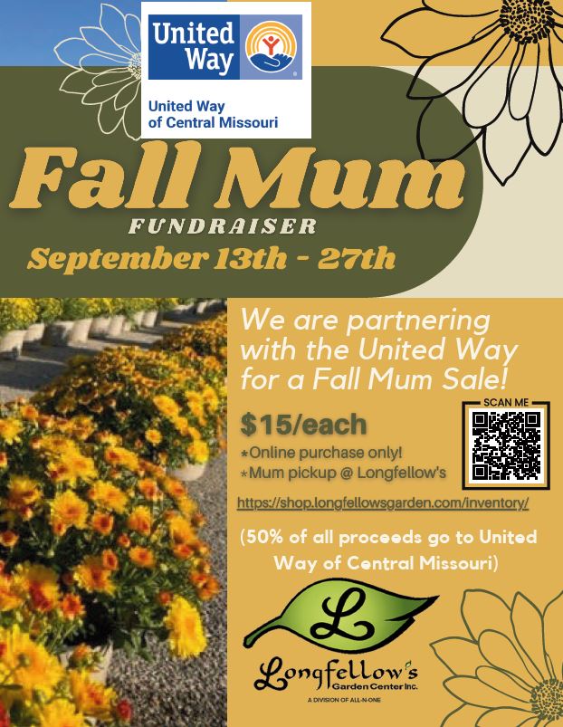 Longfellow's Mum Sale for United Way