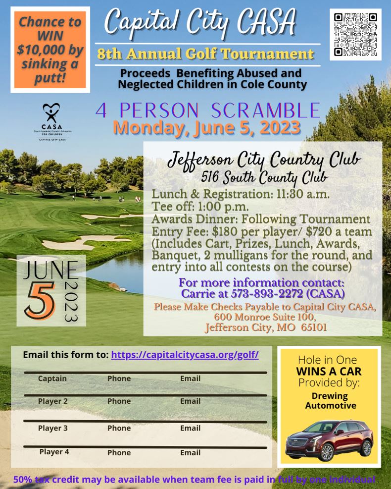 CASA 8th Annual Golf Tournament Flyer